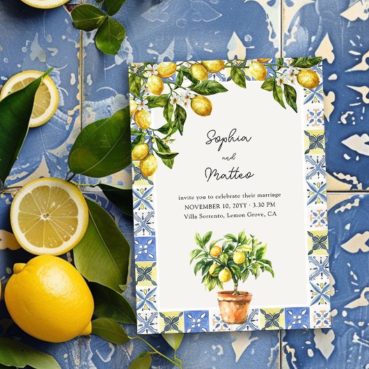 Lemon Grove Italiaanse bruiloft details en website Kaart