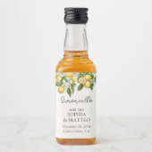 Lemon Grove Italiaanse bruiloft Limoncello Favor Likeurfles Etiket (Voorkant)