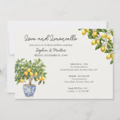 Lemon Grove Liefde en Limoncello Repetitie Diner Kaart (Voorkant)