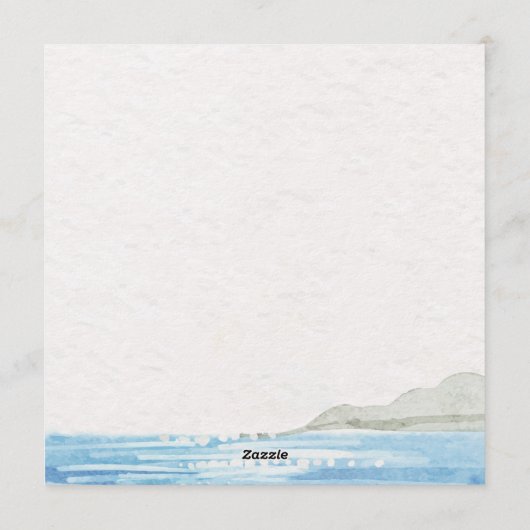 Lemon Grove Mediterranean Wedding Invitation  Kaart (Achterkant)