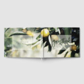 Lemon Grove | Moderne Gele & Groene Zomerbruiloft Gastenboek (Volledig)