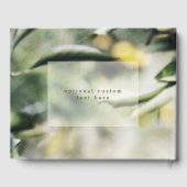 Lemon Grove | Moderne Gele & Groene Zomerbruiloft Gastenboek (Achterkant)