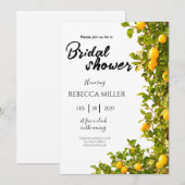 Lemon Grove Romance bruidsdouche Uitnodiging (Voorkant / Achterkant)