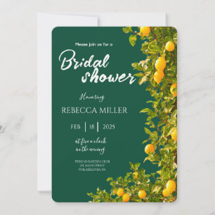 Lemon Grove Romance bruidsdouche Uitnodiging