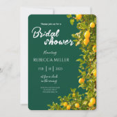 Lemon Grove Romance bruiloftsuitnodiging Kaart (Voorkant)