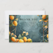 Lemon Grove Romance Wedding Bedankkaart (Voorkant)