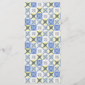 Lemon Grove Rustiek Italiaans Thema Bruiloft Menu (Achterkant)