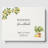 Lemon Grove rustieke italiaanse thema bruiloft Gastenboek (Voorkant)