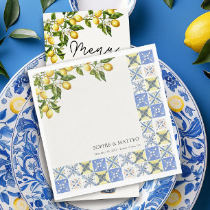 Lemon Grove rustieke italiaanse thema bruiloft Servet