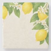 Lemon Grove Watercolor  Stenen Onderzetter (Voorkant)