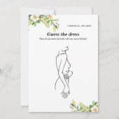Lemon Guess bruidsjurk vrijgezellenfeest spel Kaar Kaart (Voorkant)