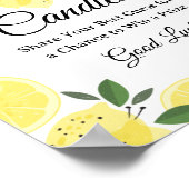 Lemon Guess How Many Candies Game Sign Poster (Hoek)