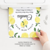 Lemon Guess How Many Candies Game Sign Poster