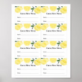 Lemon Guessing Game Guess Tickets Poster (Voorkant)