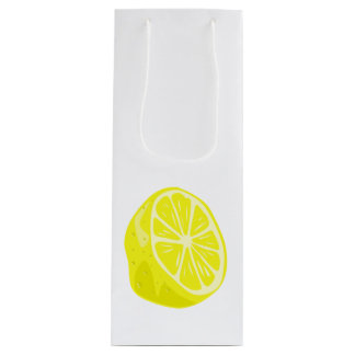 Lemon Half Gift Bag Wijn Cadeautas