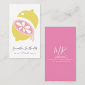 Lemon Half Smoothie Milk Shake Fruit Visitekaartje (Voorkant / Achterkant)