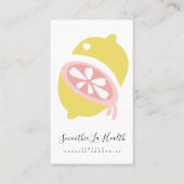 Lemon Half Smoothie Milk Shake Fruit Visitekaartje (Voorkant)
