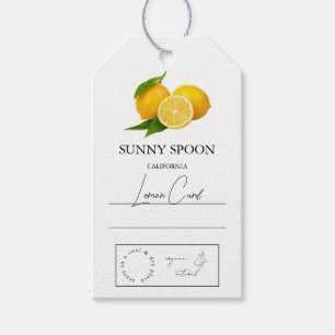 Lemon Hang Label Cadeaulabel