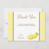 Lemon Hartelijk dank Bedankkaart (Voorkant)