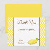 Lemon Hartelijk dank Bedankkaart (Voorkant / Achterkant)