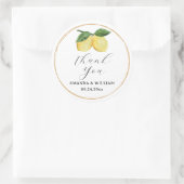Lemon Hartelijk dank Ronde Sticker (Tas)
