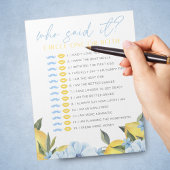 Lemon He Said She Said Shower Game Pack Notitieblok