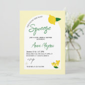 Lemon heeft haar grote squeeze bruidsdouche kaart (Staand voorkant)