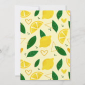 Lemon heeft haar grote squeeze bruidsdouche kaart (Achterkant)