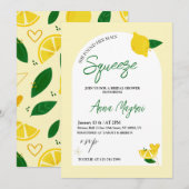 Lemon heeft haar grote squeeze bruidsdouche kaart (Voorkant / Achterkant)