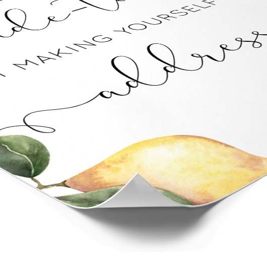 Lemon helpt de drukke bruid een envelop te adresse poster (Hoek)