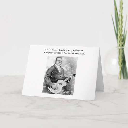 Lemon Henry Blind citroen jefferson 1926 Kaart (Voorkant)