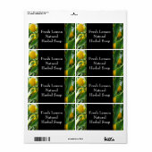 Lemon Herbal Garden Herb Eigen label (Full Sheet)