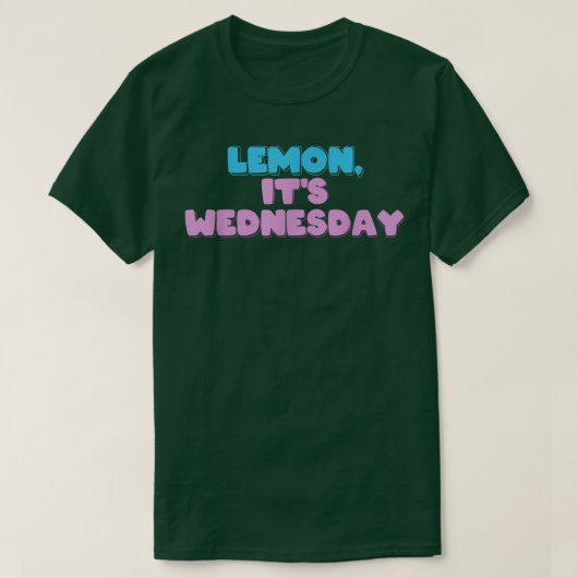Lemon, het is woensdag t-shirt (Design voorkant)