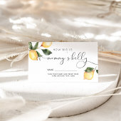 Lemon hoe groot is mama's buikomheining informatiekaartje