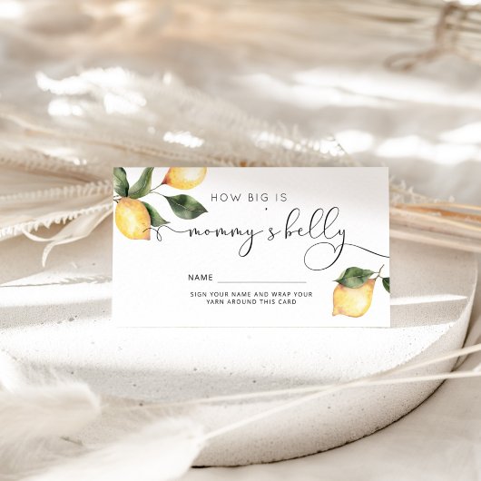 Lemon hoe groot is mama's buikomheining informatiekaartje