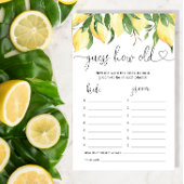 Lemon Hoe oud waren ze bruid douche spel