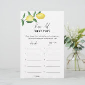 Lemon - Hoe oud waren ze in het bruidsspel? (Staand voorkant)