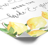 Lemon Hoe oud waren ze Vrijgezellenfeest spel teke Poster (Hoek)