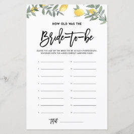 Lemon hoe oud was het spel van het Bride Vrijgezel