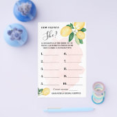 Lemon Hoe oud was ze Roze Vrijgezellenfeest Game K Flyer (Enkel)