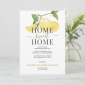 Lemon Home Sweet Home Housewarming Party Kaart (Staand voorkant)