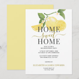 Lemon Home Sweet Home Housewarming Party Kaart