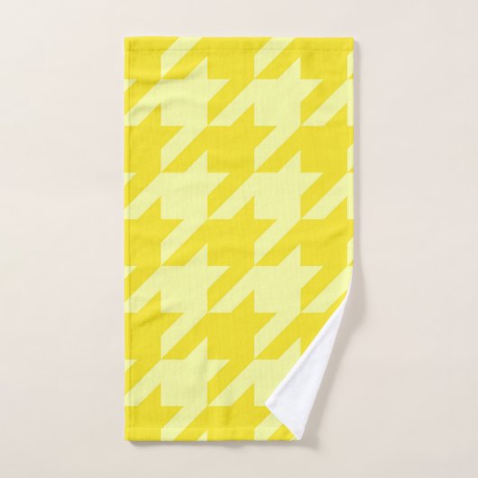 Lemon Houndstooth Bad Handdoek (Handdoek)