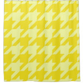 Lemon Houndstooth Douchegordijn (Voorkant)