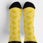 Lemon Ice Cream Pattern-vergrendelingen Sokken (Top)