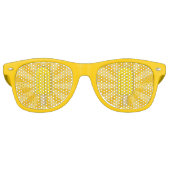 Lemon Ice Cream Stick Retro Zonnebril (Voorkant)