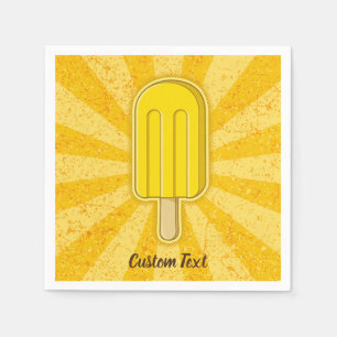 Lemon Ice Cream Stick Servet