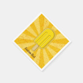 Lemon Ice Cream Stick Servet (Hoek)