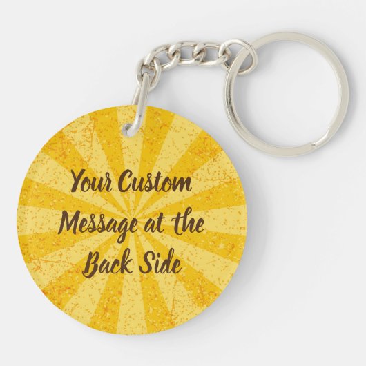 Lemon Ice Cream Stick Sleutelhanger (Achterkant)