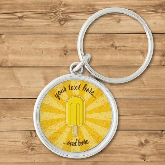 Lemon Ice Cream Stick Sleutelhanger